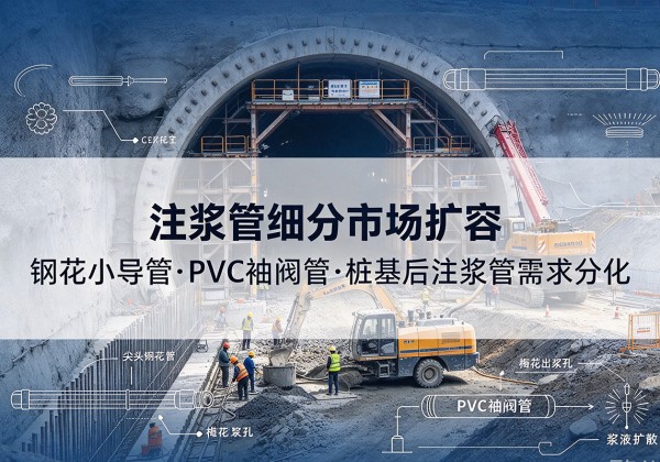 千阳注浆管细分市场扩容，隧道钢花小导管、PVC 袖阀管、桩基后注浆管需求分化
